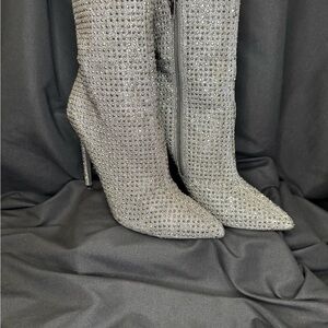 Steve Madden Wifey Rhinestone embellished ankle booties